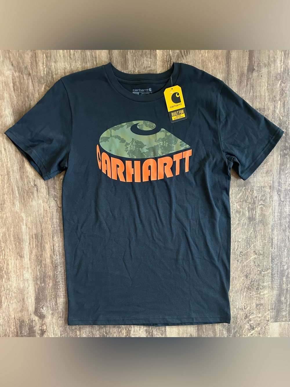NWT Boys Large (14/16) Carhartt Big Camo Shirt